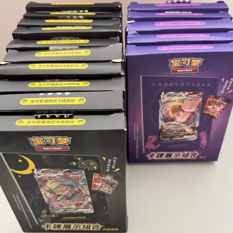 Hot Original PokéM0n Trading Cards Game Ptcg Chinese Card Book Gift Box Cards Exhibit Combination Fu