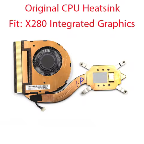 For Lenovo ThinkPad X280 Fan Original CPU Cooler Cooling Heatsink Integrated Graphics 01LX665 01LX66