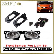 Car Front Bumper Driving Fog Lamp Assembly For Honda Fit For Honda Jazz GE6 GE8 2011~2013 With Wires