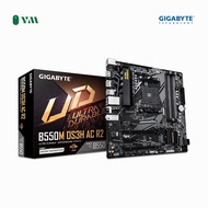 YYM | GIGABYTE B550M DS3H AC R2 AM4 AMD Ryzen Motherboard WiFi 5 DDR4 mATX Dual M.2 PCIe 4.0 HDMI DP