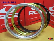 "RCB" size 1.85x14 (36H) ALUMINIUM WHEEL (US Racing Boy) "GOLD" "SILVER" "BLACK" // วงล้อ อลูมิเนียม 1.85x14 (36รู) สีทอง สีเงิน สีดำ สินค้าคุณภาพดี