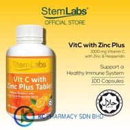 STEMLABS VITAMIN C 1000MG WITH ZINC PLUS 100s {29/8/2024}