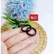 Plain black ring size 21 kokka kaukah