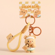 พวง กุญแจ Butter Bear นุ่มนุ่มๆ ตุ๊กตา หมีเนย พวงกุญแจรูปกุญแจ keychain จี้กระเป๋าผู้หญิง