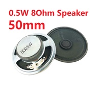 Small Speaker Round Speaker Diameter 50mm 8R 0.5W External Magnetic Speaker Electronic Plastic ABS A