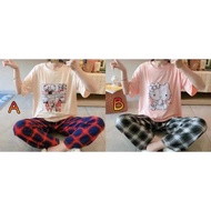 HELLO KITTY NIGHTWEAR, PLAID PANTS, SPANDEX MATERIAL