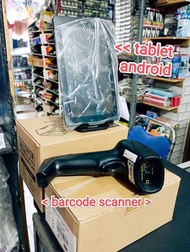 Paket mesin kasir isinya tablet dan barcode scanner wireless