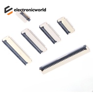 10PCS  1.0mm spacing sockets FPC FFC flat cable connectors 4P 5P 6P  8P 10P 12P  14P  16P 18P 20P 22