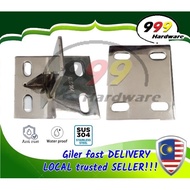 999 STAINLESS STEEL SUS304 PAGAR BRACKET / AUTO BEARING PLATE / MAIN GATE BEARING SUPPORT PAPAN / GA