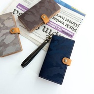 相容於所有型號智慧型手機保護殼筆電型[蜀-迷彩-]迷彩圖案男士真皮純國產AL09K