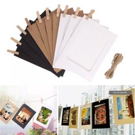 Wooden clip photo frame 4R - Wooden clip photo frame - hanging photo frame - hanging photo - paper f