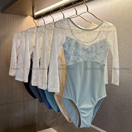 Kabe one-piece Leotard Long Sleeve Lace Ballet Dress Adult Body Training Aerial Yoga Jumpsuit Sports