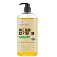 Botanic Hearth Castor Oil | USDA Certified Organic |100% Pure & Hexane Free | Cold Pressed | Growth 