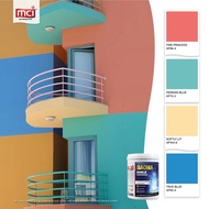 [FIRE PINK] 5 Liter MCI Blue-I Shield for Exterior Wall | 5 Years Protection Paint Cat Dinding Luar 