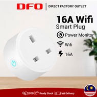 DFO SMATRUL 16A Wifi Smart Plug Tuya WiFi Socket Adaptor Outlet Smart Life APP Voice Timer Google Ho
