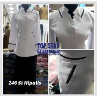 Women's White Blazer (TOP ONLY) White Uniform for Women White Suit for Nurses HIPUT Suit