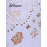 CHIBI GOLD - Latest AZ letter necklace, 750 GOLD, 17k grade - chibigold21
