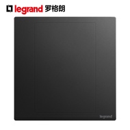 Legrand Switch Socket Lang Chun Carbon Black Blank Panel Wall Base Box Baffle86Concealed Panel I3YP