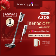 Tineco A30S Cordless Stick Vacuum Cleaner | 160W Suction | 60 Mins Runtime | 1L Large Dustbin | Zero