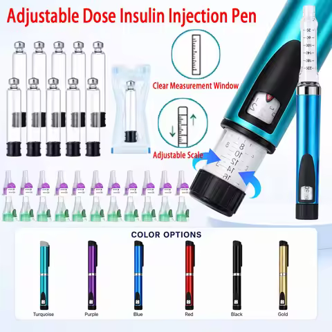 V3 Aseptic Insulin Injection Pen Rotating Injection Syringe Reusable Injection Magic Pen 3ml Cartrid