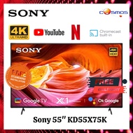 Sony 55 Inch X75K 4K Ultra HD High Dynamic Range HDR Smart Android TV KD-55X75K