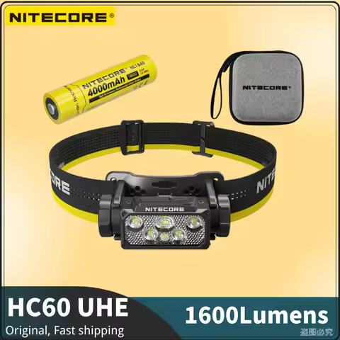 NITECORE HC60 UHE 1600Lumens Max Beam Distance 157m USB-C Rechargeable Headlamp Bulit-in 4000mAh Bat