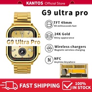 KANTOS 2024  G9 Ultra Pro Gold Smart Watch Ultra Series 8 NFC Bluetooth Call Men Smartwatch 2023 Wat