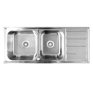 TEKA อ่างล้างจาน 2 หลุม 1 ที่พัก ติดตั้งบนเคาน์เตอร์  รุ่น TX 2B 1D ฟรี ก๊อกน้ำเย็น