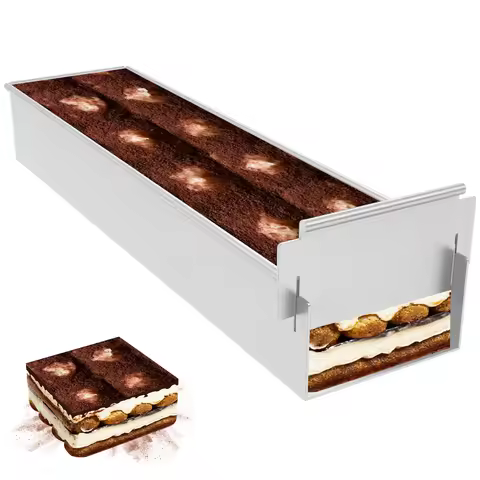 Rectangle Cake Pan Nonstick Tiramisu Pan Cake Baking Tray Aluminum Alloy Tiramisu Dessert Making Mol
