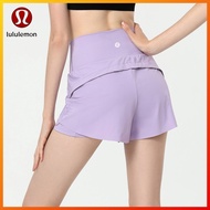Lululemon yoga sports shorts anti light two-piece design running shorts leisure fitness pants MM187