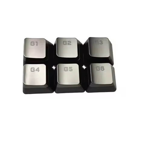 6Key G1 Macro Keycaps DIY Keycap for Corsair K95 K100 RGB Keyboard Best for Gamers