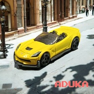 Hot Wheels - Corvette C7 Z06 Convertible (Yellow) - Loose - Best For Collection