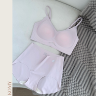 【BELI 1 SET PERCUMA 1 SET】KOMY ANGEL COLLECTION/ 24 HRS SEAMLESS BRA SET/ WIRELESS PUSH UP BRA/ PREM