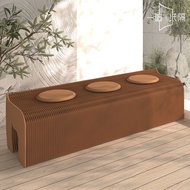 Creative Telescopic Accordion Folding Paper Stool Portable Space-Saving Stretchable Ready-to-Use Fur