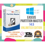 🔥HOT🔥 EaseUS Partition Master 14.5 Unlimited Edition | Easy Installation | Lifetime | Full Version