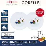 [METRO EXCLUSIVE] Corelle 2pc Dinner Plate | Miffy 110-MFY-2/SS1
