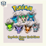 Pokémon Keychain – Eevee Evolutions Set (Keychain Eevee Evolutions Pack) - Cute Keychain