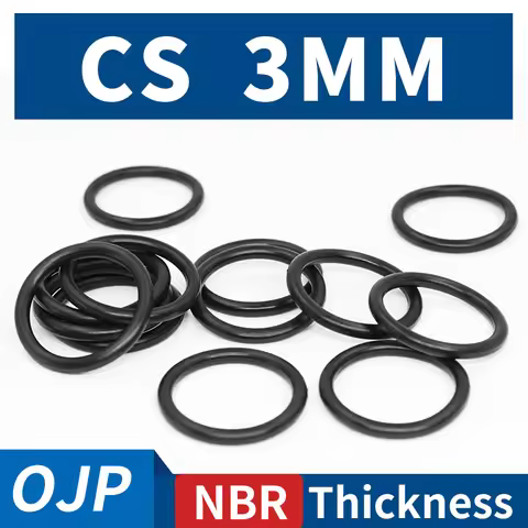 Thickness CS3mm Black NBR Nitrile Rubber O-rings Seals Gasket Washer temperature resistant wear-resi