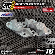 NISSIN 2 PISTON CALIPER BRACKET RX KING DISC 300 RX KING BOTTOM CALIPER BRACKET YOUNG YEAR BY 2TC FA
