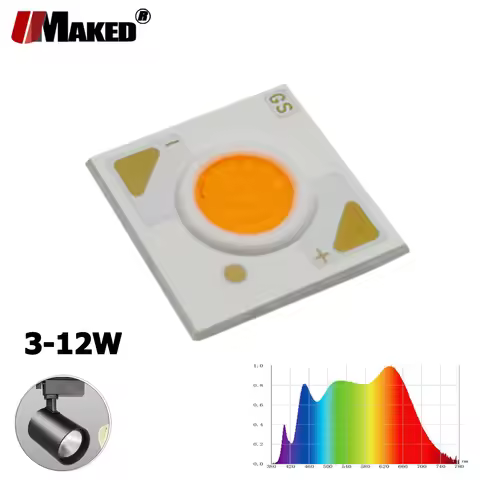 20pc Full Spectrum LED COB 3W 5W 7W 10W 12W Ra 97 36V 130LM/W 1304-7.5MM 3000-4000-5000K All Color G