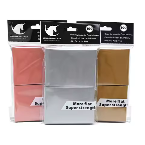 100PCS 66x91mm Matte Trading Card Sleeves Standard Size Penny Sleeves Card Protectors for TCG MTG PK