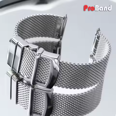 20mm 22mm Luxury Milanese Watch Band for IWC Pilot's Portuguese Portofino Stainless Steel Mesh Watch