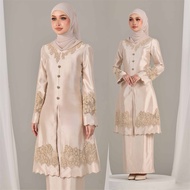 HIJABISTAHUB SERAYA KURUNG Baju kurung pahang riaw klasik shantung sulam manik embroidery baju raya