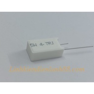 Plug Resistor 5W 4.7RJ 1% Copper Pin, 100% New.
