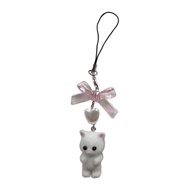 【seve*】 Cartoon 3D Animal Phone Charm Keychain Pendant Keyring for Mobiles and Keychains