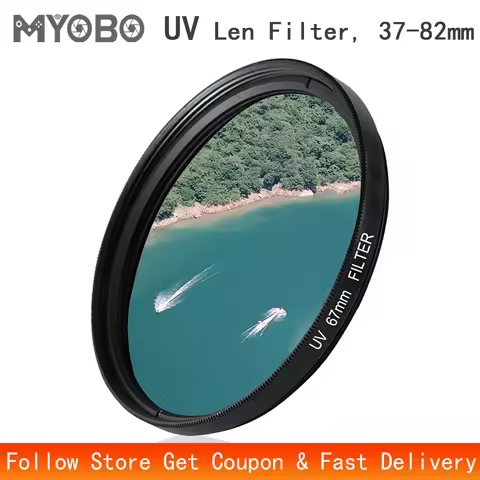MYOBO MC UV Protection Filter - 37 40.5 43 46 49 52 55 58 62 67 72 77 82 mm for Canon Nikon Sony DSL