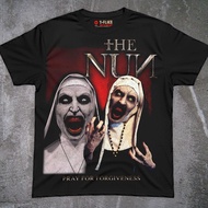 OVERSIZE DISTRO T-SHIRT HORROR FILM T-SHIRT TH33333 NUNNNNNNNNNN BLACK