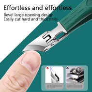 BORN PRETTY Professional Anti-splash Nail Clippers for Thick Ingrown Wide Jaw Toenail Cutter Diagona