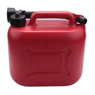 5L Car Fuel Tank Can Spare Plastic Petrol Gas Container Anti-Static Fuel Carrier with Pipe for Car T