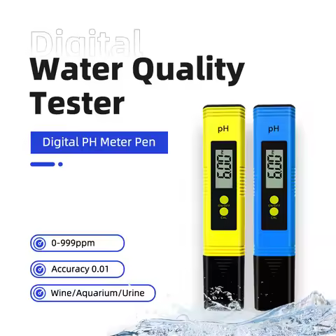 Water Quality Tester Digital PH Meter Pen Accuracy 0.01 0-999ppm Automatic Calibration LCD Screen Aq